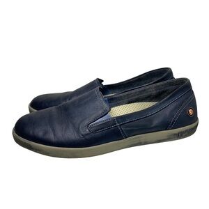 Softinos by Fly London | Men's Navy Leather Slip-On Loafers Size 12